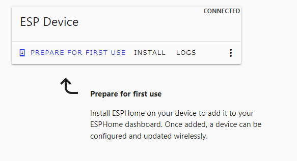 ESPHome download firmware